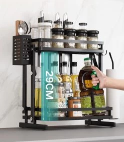 TammaT - Kruidenrek - Kruidenrek Staand - Inklapbare Keukenrek - 3-laags 35x21x56,5CM - Keuken Organizer - Aanrecht Organizer - Keuken Opslag - Roestvrij Staal - Opbergrek - Keuken Organizers - Roestvrij En Krasvrij 30 TammaT - Kruidenrek - Kruidenrek Staand - Inklapbare Keukenrek - 3-laags 35x21x56,5CM - Keuken Organizer - Aanrecht Organizer - Keuken Opslag - Roestvrij Staal - Opbergrek - Keuken Organizers - Roestvrij En Krasvrij -Voedselopslag Winkel 1044x1200