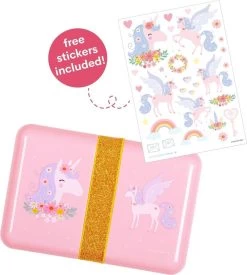 Broodtrommel / Lunch Box: Eenhoorn | A Little Lovely Company -Voedselopslag Winkel 1078x1200