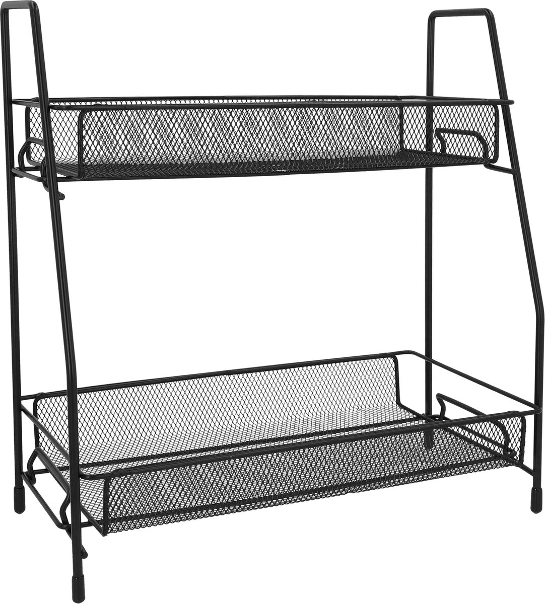 QUVIO Kruidenrekken Staal - Kruidenrek Staand - Kruidenrekken Zwart - Opbergrek - Opbergrekken Breedte Van 25 Tot 50 Cm - Opbergrek Zwart - Keukenrek - Keukenrek Staand 2 Laags - Zwart - Metaal 4 QUVIO Kruidenrekken Staal - Kruidenrek Staand - Kruidenrekken Zwart - Opbergrek - Opbergrekken Breedte Van 25 Tot 50 Cm - Opbergrek Zwart - Keukenrek - Keukenrek Staand 2 Laags - Zwart - Metaal - Afbeelding 4