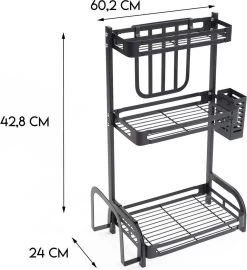 Sens Design Kruidenrek Staand – Keukenrek Voor Kruidenpotjes - Zwart -Voedselopslag Winkel 1099x1200 1