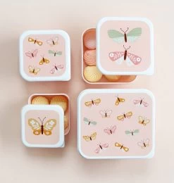 A Little Lovely Company - Brooddoos - Broodtrommel - Lunch & Snack Box Set Van 4 - Vlinders -Voedselopslag Winkel 1142x1200 14