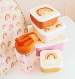 A Little Lovely Company - Brooddoos - Broodtrommel - Lunch & Snack Box Set Van 4 - Regenbogen -Voedselopslag Winkel 1142x1200 2