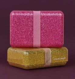 Lunch Box: Glitter - Roze | A Little Lovely Company -Voedselopslag Winkel 1149x1200 1