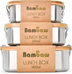 Bamboe Lunch Box 1400 Ml | Broodbox | Ecologisch | Roestvrijstalen Lunchbox | Bentobox No Leak | Smaakloos | Bamboe Grote Broodtrommel | Lunchbox Volwassenen | Lunchbox RVS Bamboe | Bambaw 14 Bamboe Lunch Box 1400 Ml | Broodbox | Ecologisch | Roestvrijstalen Lunchbox | Bentobox No Leak | Smaakloos | Bamboe Grote Broodtrommel | Lunchbox Volwassenen | Lunchbox RVS Bamboe | Bambaw -Voedselopslag Winkel 1164x1200 1