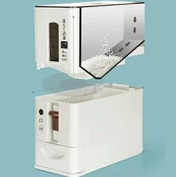 Merkloos TDR-Japans Rijst/Granen Container/Dispenser/ Opbergdoos - 6KG Inhoud - Wit 19 Merkloos TDR-Japans Rijst/Granen Container/Dispenser/ Opbergdoos - 6KG Inhoud - Wit -Voedselopslag Winkel 1191x1200 5