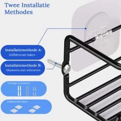 Merkloos Friendly Kitchen - Zwart Ophangbaar Kruidenrek - Modern Strak Kruidenrekje - Staal -Voedselopslag Winkel 1194x1200 1