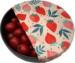 Bijenwas Wraps (Bijenwas Doek) - "rode Aardbei" Set Van 3 - 1S, 1M, 1L - Beeswax Wraps - Herbruikbaar Boterhamzakje - Bee Wrap - Beewax - Bijenwasdoek - Zero Waste - Duurzaam Cadeau -Voedselopslag Winkel 1200x1012 5