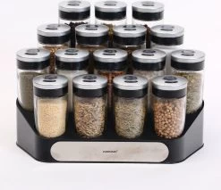 Merkloos Decopatent® Kruidenrek Incl. 16 Glazen Kruiden Potjes - Rvs Strooideksel - Staand Kruiden & Specerijen Rek - Kruidenpotjes Glas 17 Merkloos Decopatent® Kruidenrek Incl. 16 Glazen Kruiden Potjes - Rvs Strooideksel - Staand Kruiden & Specerijen Rek - Kruidenpotjes Glas -Voedselopslag Winkel 1200x1035 1