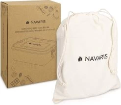 Navaris RVS Broodtrommel Met Verdeler - Meal Prep Bakje - Vershouddoos - Lunchbox - 17 X 13 X 6 Cm - Inhoud 0,8 Liter - Vaatwasbestendig 15 Navaris RVS Broodtrommel Met Verdeler - Meal Prep Bakje - Vershouddoos - Lunchbox - 17 X 13 X 6 Cm - Inhoud 0,8 Liter - Vaatwasbestendig -Voedselopslag Winkel 1200x1041