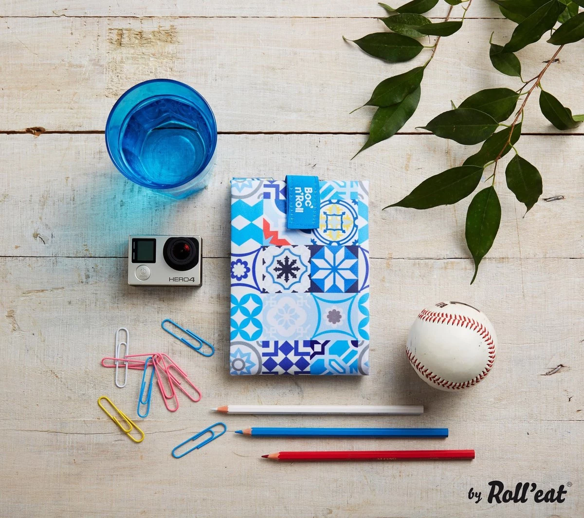 Boc'n'Roll Foodwrap - Patchwork Blauw 3 Boc'n'Roll Foodwrap - Patchwork Blauw - Afbeelding 3