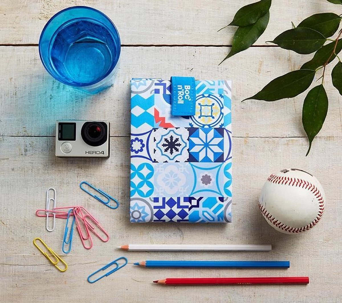 Boc'n'Roll Foodwrap - Patchwork Blauw 4 Boc'n'Roll Foodwrap - Patchwork Blauw - Afbeelding 4