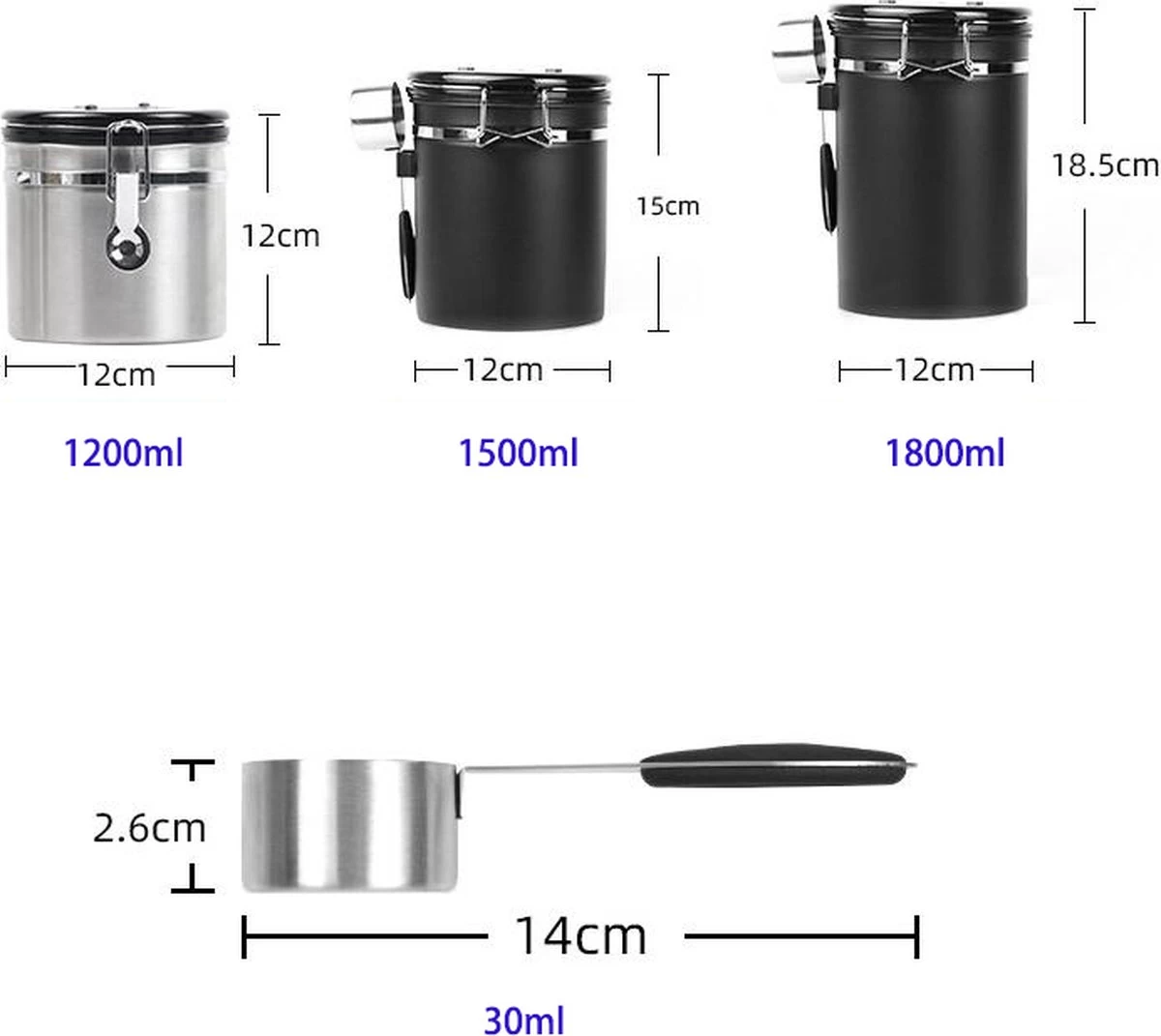 Koffiebonen Opbergbus- Koffiebonen Bewaren - Nieuw Voedsel Bewaren - Kitchen Merchandise - Vooraadbus - Bewaardozen - Kitchen Merchandise - 1.8L Vooraadpot - Voorraadpotten - Gebroken Wit Kleur - Opslagtank Voor Gedroogd Fruit- Opslag Van Koffiebonen 7 Koffiebonen Opbergbus- Koffiebonen Bewaren - Nieuw Voedsel Bewaren - Kitchen Merchandise - Vooraadbus - Bewaardozen - Kitchen Merchandise - 1.8L Vooraadpot - Voorraadpotten - Gebroken Wit Kleur - Opslagtank Voor Gedroogd Fruit- Opslag Van Koffiebonen - Afbeelding 7