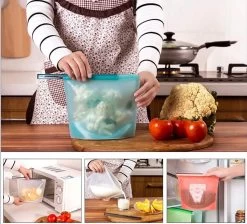 LOUZR Siliconen Vershoudzakken - Set 4-Stuks - 1000ml - Herbruikbaar 24 LOUZR Siliconen Vershoudzakken - Set 4-Stuks - 1000ml - Herbruikbaar -Voedselopslag Winkel 1200x1087 1