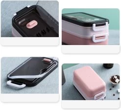 Lunchbox - Meal Prep Bakjes - Lunch Box Met Deksel - Meal Prep – Bento Box - Lunchtrommel Met Bestek Blauw 33 Lunchbox - Meal Prep Bakjes - Lunch Box Met Deksel - Meal Prep – Bento Box - Lunchtrommel Met Bestek Blauw -Voedselopslag Winkel 1200x1091