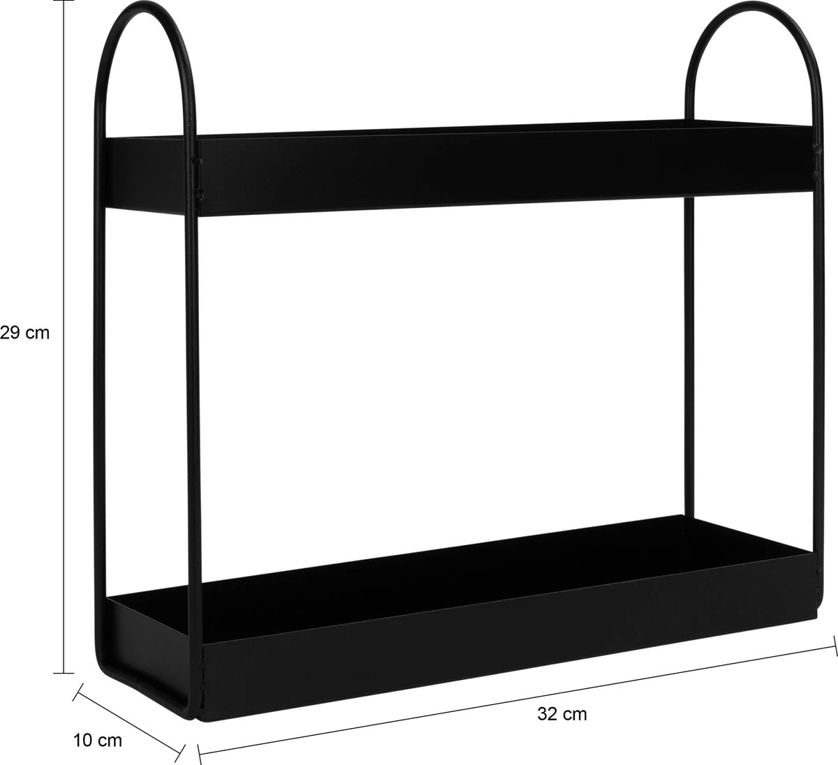 QUVIO Kruidenrek Staand - Keukenrek - Kruidencarrousel - Aanrecht Organizer -Keuken Organizer - Opbergrek - Metaal - 10 X 32 X 29 Cm - Zwart 5 QUVIO Kruidenrek Staand - Keukenrek - Kruidencarrousel - Aanrecht Organizer -Keuken Organizer - Opbergrek - Metaal - 10 X 32 X 29 Cm - Zwart - Afbeelding 5