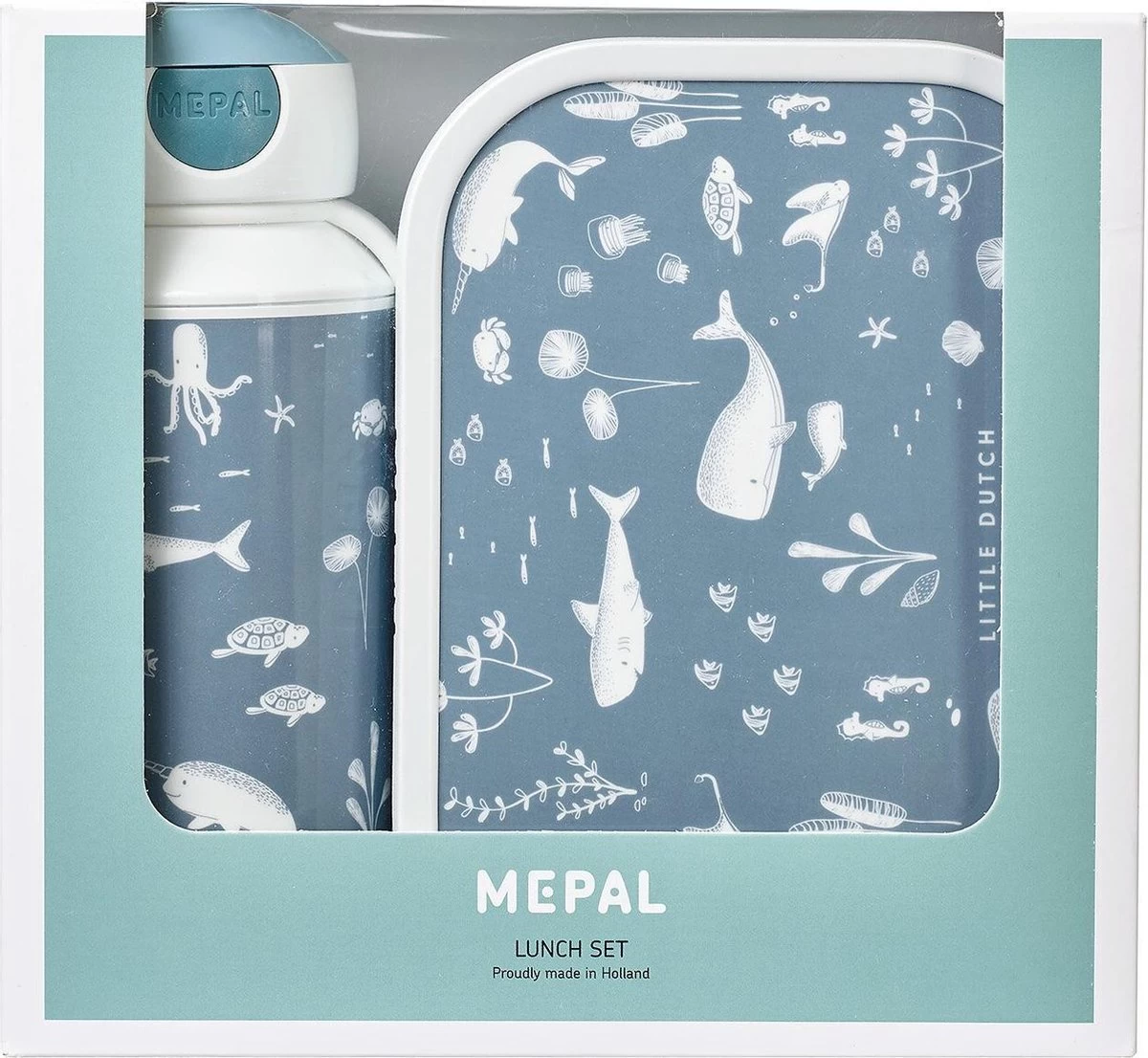 Mepal – Lunchset Campus (pu + Lb) - Ocean – Pop-up Drinkfles En Broodtrommel Voor Kinderen – Little Dutch 1 Mepal – Lunchset Campus (pu + Lb) - Ocean – Pop-up Drinkfles En Broodtrommel Voor Kinderen – Little Dutch