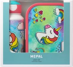 Mepal – Lunchset Campus (pu + Lb) – Pop-up Drinkfles En Broodtrommel Voor Kinderen – Unicorn – Bento Box – Lekvrij -Voedselopslag Winkel 1200x1108 1