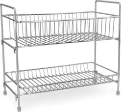 Navaris Stalen Kruidenrekje 2 Laags - Kruidenrek Staand - Rek Voor Kruidenpotjes En Glaasjes - Multifunctionele Organizer Voor Keuken En Badkamer -Voedselopslag Winkel 1200x1109 1