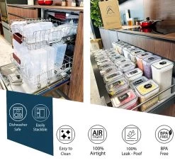 Empyrea Set Van 24 Luchtdichte Vershouddozen, Voorraad Bussen Opslag En Organisatie, Keuken En Voedselcontainer, Voorraadpotten Van Kunststof, BPA-vrij, 72 Etiketten, 3 Markers En 8 Lepels Meegeleverd | Keuken Organizer Voorraadcontainers 9 Empyrea Set Van 24 Luchtdichte Vershouddozen, Voorraad Bussen Opslag En Organisatie, Keuken En Voedselcontainer, Voorraadpotten Van Kunststof, BPA-vrij, 72 Etiketten, 3 Markers En 8 Lepels Meegeleverd | Keuken Organizer Voorraadcontainers -Voedselopslag Winkel 1200x1117