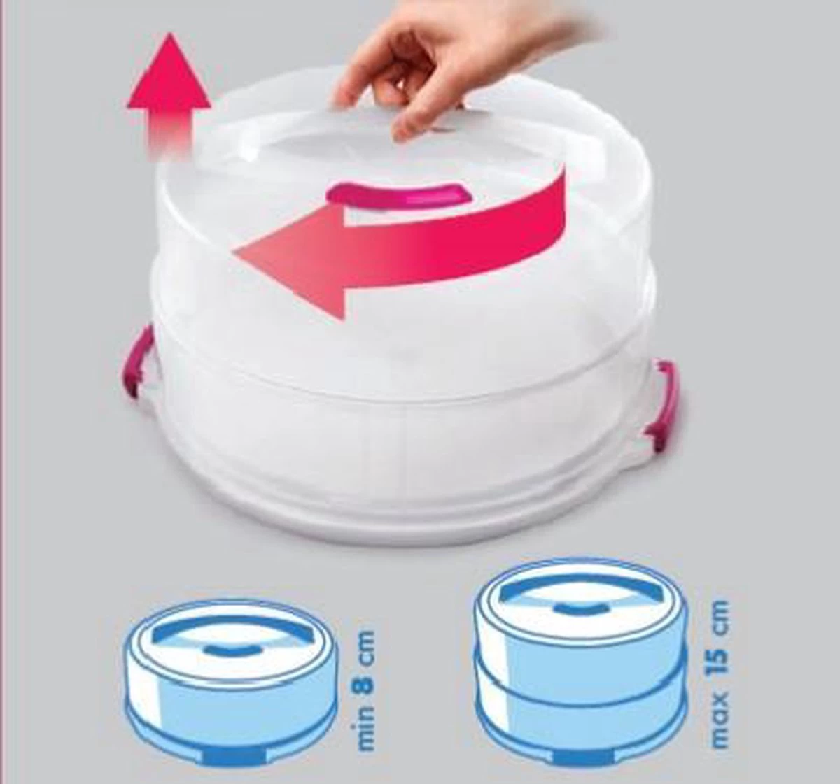 Metaltex Dolceforno Vershouddoos - Voor Taarten 3 Metaltex Dolceforno Vershouddoos - Voor Taarten - Afbeelding 3