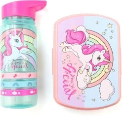 Unicorn Broodtrommel + PET Drinkfles Lichtblauw | Eenhoorn Lunchbox Set Voor Meisjes LS22 17 Unicorn Broodtrommel + PET Drinkfles Lichtblauw | Eenhoorn Lunchbox Set Voor Meisjes LS22 -Voedselopslag Winkel 1200x1145