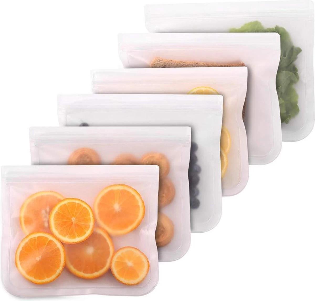 Herbruikbare Vershoudzakken Voor Diepvries, Koelkast En Vriezer – Set Van 2 Stuks - Formaat GROOT - 1000 ML Per Stuk - 19 X 22 Cm - Luchtdicht, Lekvrij En EXTRA STERK - Bewaarzakjes / Boterhamzakje - BPA Vrij 1 Herbruikbare Vershoudzakken Voor Diepvries, Koelkast En Vriezer – Set Van 2 Stuks - Formaat GROOT - 1000 ML Per Stuk - 19 X 22 Cm - Luchtdicht, Lekvrij En EXTRA STERK - Bewaarzakjes / Boterhamzakje - BPA Vrij