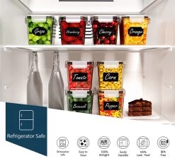 Empyrea Set Van 24 Luchtdichte Vershouddozen, Voorraad Bussen Opslag En Organisatie, Keuken En Voedselcontainer, Voorraadpotten Van Kunststof, BPA-vrij, 72 Etiketten, 3 Markers En 8 Lepels Meegeleverd | Keuken Organizer Voorraadcontainers 10 Empyrea Set Van 24 Luchtdichte Vershouddozen, Voorraad Bussen Opslag En Organisatie, Keuken En Voedselcontainer, Voorraadpotten Van Kunststof, BPA-vrij, 72 Etiketten, 3 Markers En 8 Lepels Meegeleverd | Keuken Organizer Voorraadcontainers -Voedselopslag Winkel 1200x1154