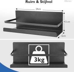 Dieux® - Magnetisch Kruidenrek - Ophangbaar Opbergrek - Keukenrek - Complete Set - Aanrecht Organiser - Badkamerrek - Wandrek - Staal - Zwart - Pasen 11 Dieux® - Magnetisch Kruidenrek - Ophangbaar Opbergrek - Keukenrek - Complete Set - Aanrecht Organiser - Badkamerrek - Wandrek - Staal - Zwart - Pasen -Voedselopslag Winkel 1200x1178 1