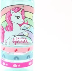 Unicorn Broodtrommel + PET Drinkfles Lichtblauw | Eenhoorn Lunchbox Set Voor Meisjes LS22 16 Unicorn Broodtrommel + PET Drinkfles Lichtblauw | Eenhoorn Lunchbox Set Voor Meisjes LS22 -Voedselopslag Winkel 1200x1184