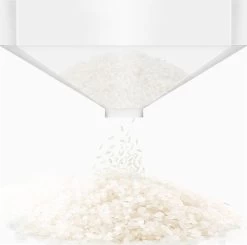 Merkloos TDR-Japans Rijst/Granen Container/Dispenser/ Opbergdoos - 6KG Inhoud - Wit 15 Merkloos TDR-Japans Rijst/Granen Container/Dispenser/ Opbergdoos - 6KG Inhoud - Wit -Voedselopslag Winkel 1200x1192 5