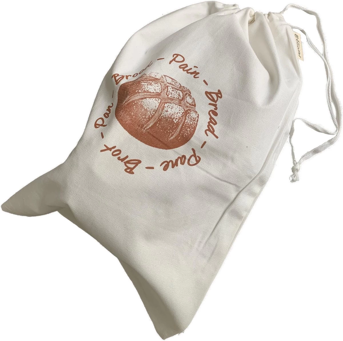 Elicious® - Broodzak - Herbruikbaar - Biologisch Katoen - GOTS Certificaat - Wasbaar - Zero Waste - Herbruikbare Zak 2 Elicious® - Broodzak - Herbruikbaar - Biologisch Katoen - GOTS Certificaat - Wasbaar - Zero Waste - Herbruikbare Zak - Afbeelding 2