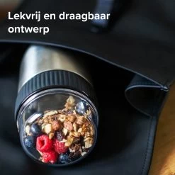 Coninx Thermos Lunchbox - Muesli Beker To Go - Isoleer Lunchpot - Yoghurtbeker To Go - Mueslibeker 840ml (600ml+240ml) - RVS -Voedselopslag Winkel 1200x1200 175