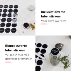 Deleca Kruidenrek Organizer Met 24 Kruidenpotjes - Vierkant - Strooideksel & Labels - Ophangbaar Of Staand - Industrieel / Zwart 20 Deleca Kruidenrek Organizer Met 24 Kruidenpotjes - Vierkant - Strooideksel & Labels - Ophangbaar Of Staand - Industrieel / Zwart -Voedselopslag Winkel 1200x1200 233