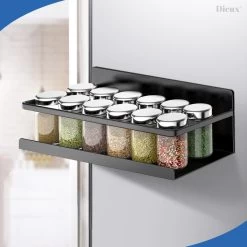 Dieux® - Magnetisch Kruidenrek - Ophangbaar Opbergrek - Keukenrek - Complete Set - Aanrecht Organiser - Badkamerrek - Wandrek - Staal - Zwart - Pasen 10 Dieux® - Magnetisch Kruidenrek - Ophangbaar Opbergrek - Keukenrek - Complete Set - Aanrecht Organiser - Badkamerrek - Wandrek - Staal - Zwart - Pasen -Voedselopslag Winkel 1200x1200 250