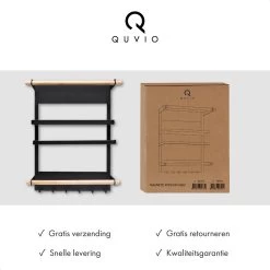 QUVIO Keukenrekje Van Metaal Magnetisch - Kruidenrek - Keuken Opbergrek Voor Kruiden, Handdoeken En Opscheplepels - Zwart 19 QUVIO Keukenrekje Van Metaal Magnetisch - Kruidenrek - Keuken Opbergrek Voor Kruiden, Handdoeken En Opscheplepels - Zwart -Voedselopslag Winkel 1200x1200 255