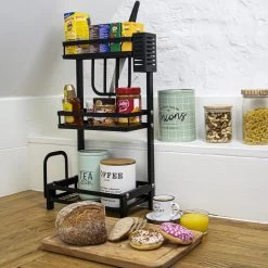 Chefs Cuisine Kruidenrek - Kruidenrek Staand - Keukenrek - Aanrecht Organiser - Bureau Organizer - Keuken Organizers - Roestvrij Staal -Voedselopslag Winkel 1200x1200 261