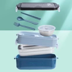 Lunchbox - Meal Prep Bakjes - Lunch Box Met Deksel - Meal Prep – Bento Box - Lunchtrommel Met Bestek Blauw 31 Lunchbox - Meal Prep Bakjes - Lunch Box Met Deksel - Meal Prep – Bento Box - Lunchtrommel Met Bestek Blauw -Voedselopslag Winkel 1200x1200 27