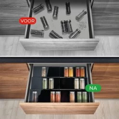 Goedewaere Kruidenrek Lade - 6 Stuks - Keuken Organizers - Keukenlade Organiser - Kruiden Organizer - Uitschuifbaar - Kunststof -Voedselopslag Winkel 1200x1200 288