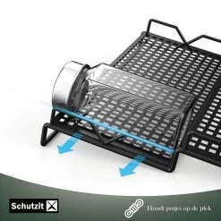 Schutzit - Kruidenrek Lade - Metaal - Zwart - 3 Lagen - Kruiden Organizer Liggend Ladeinzet -Voedselopslag Winkel 1200x1200 325