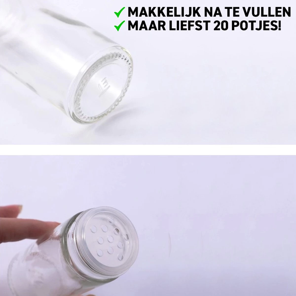 Merkloos Draaibaar Kruidenrek Met 20 Kruidenpotjes - Kruidenrek Staand - Aanrecht Organiser - Glazen Potjes Met Deksel - Inclusief 32 Etiketten En 1 Uitwisbare Stift - Ronde Afwerking - Zwart 7 Merkloos Draaibaar Kruidenrek Met 20 Kruidenpotjes - Kruidenrek Staand - Aanrecht Organiser - Glazen Potjes Met Deksel - Inclusief 32 Etiketten En 1 Uitwisbare Stift - Ronde Afwerking - Zwart - Afbeelding 7