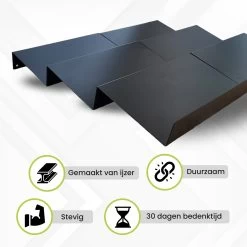 Kitchenful Kruidenrek Lade - Kruiden Organiser - 6 Stuks - Zwart - Verstelbaar - Metaal - Kruiden Opberger -Voedselopslag Winkel 1200x1200 342