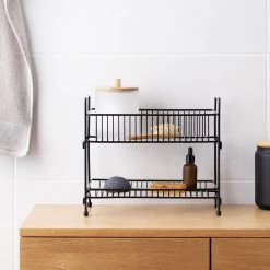 Navaris Stalen Kruidenrekje 2 Etages - Kruidenrek Staand - Rek Voor Kruidenpotjes En Glaasjes - Multifunctionele Organizer Voor Keuken En Badkamer -Voedselopslag Winkel 1200x1200 346