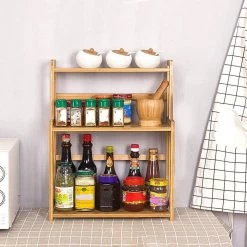 Cellavi Duurzaam Kruidenrek Staand Van Bamboe - Keukenrek Verstelbaar - Keuken Accessoires - Stevige Constructie - Multifunctioneel En Waterafstotend -Voedselopslag Winkel 1200x1200 366