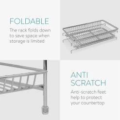 Navaris Stalen Kruidenrekje 2 Laags - Kruidenrek Staand - Rek Voor Kruidenpotjes En Glaasjes - Multifunctionele Organizer Voor Keuken En Badkamer -Voedselopslag Winkel 1200x1200 368