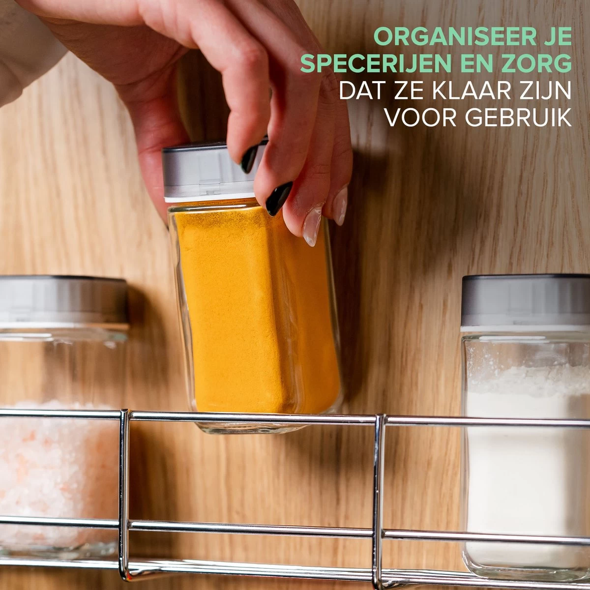 Merkloos Coninx Kruidenrek KR3000 - Ophangbaar - 32 Kruidenpotjes - 4 Laags 9 Merkloos Coninx Kruidenrek KR3000 - Ophangbaar - 32 Kruidenpotjes - 4 Laags - Afbeelding 9