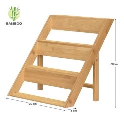 Merkloos Decopatent® Kruidenrekje Staand - Kruidenrek Voor 16 Tot 20 Kruidenpotjes - Hout - 4 Laags -Voedselopslag Winkel 1200x1200 394