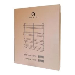 QUVIO Groot Kruidenrek Staal - Ophangbaar - Voor 32 Kruidenpotjes - 4 Laags - Zwart 7 QUVIO Groot Kruidenrek Staal - Ophangbaar - Voor 32 Kruidenpotjes - 4 Laags - Zwart -Voedselopslag Winkel 1200x1200 397