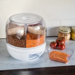 Roterende Voedsel Dispenser - 6 Vakken - Met Doseerschep - BPA Vrij - Handig -Voedselopslag Winkel 1200x1200 502