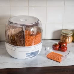 Roterende Voedsel Dispenser - 6 Vakken - Met Doseerschep - BPA Vrij - Handig -Voedselopslag Winkel 1200x1200 504