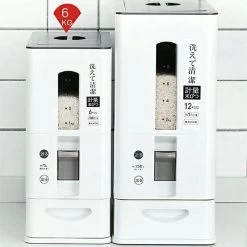 Merkloos TDR-Japans Rijst/Granen Container/Dispenser/ Opbergdoos - 6KG Inhoud - Wit 22 Merkloos TDR-Japans Rijst/Granen Container/Dispenser/ Opbergdoos - 6KG Inhoud - Wit -Voedselopslag Winkel 1200x1200 533